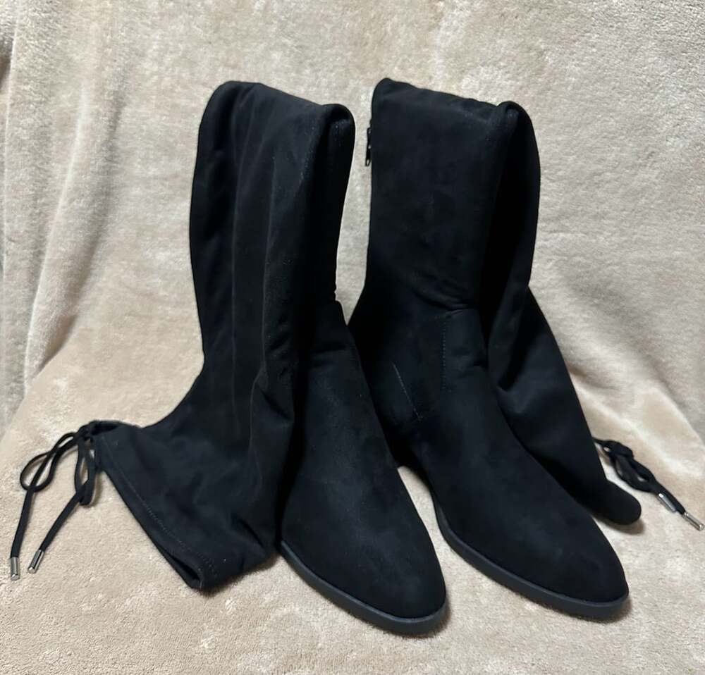 NWT - Steve Madden GERDINE Black Over-The-Knee Boots Size 10